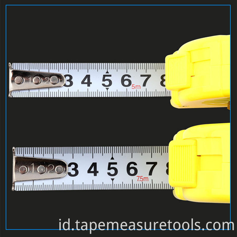 tekanan kualitas tinggi dan ketahanan aus lapisan matte pita pengukur yang dapat ditarik